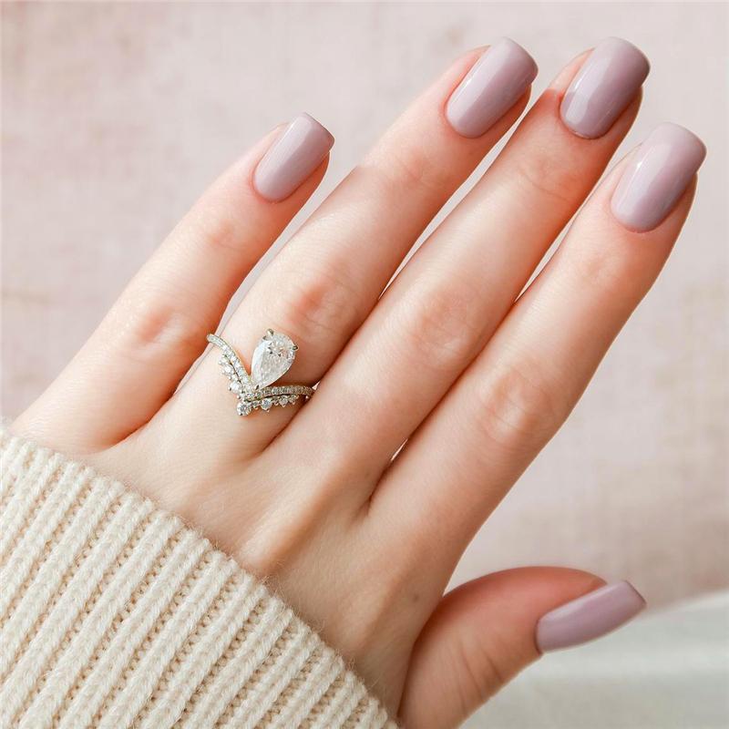 Cluster Rings 6mm Pearl Cut Moissanite Solid 18K Gold Luxury Setting Delicate Anniversary Jewelry 14K White Gift For WomenCluster
Cluster Rings 6mm Pearl Cut Moissanite Solid 18K Gold Luxury Setting Delicate Anniversary Jewelry 14K White Gift For WomenCluster
