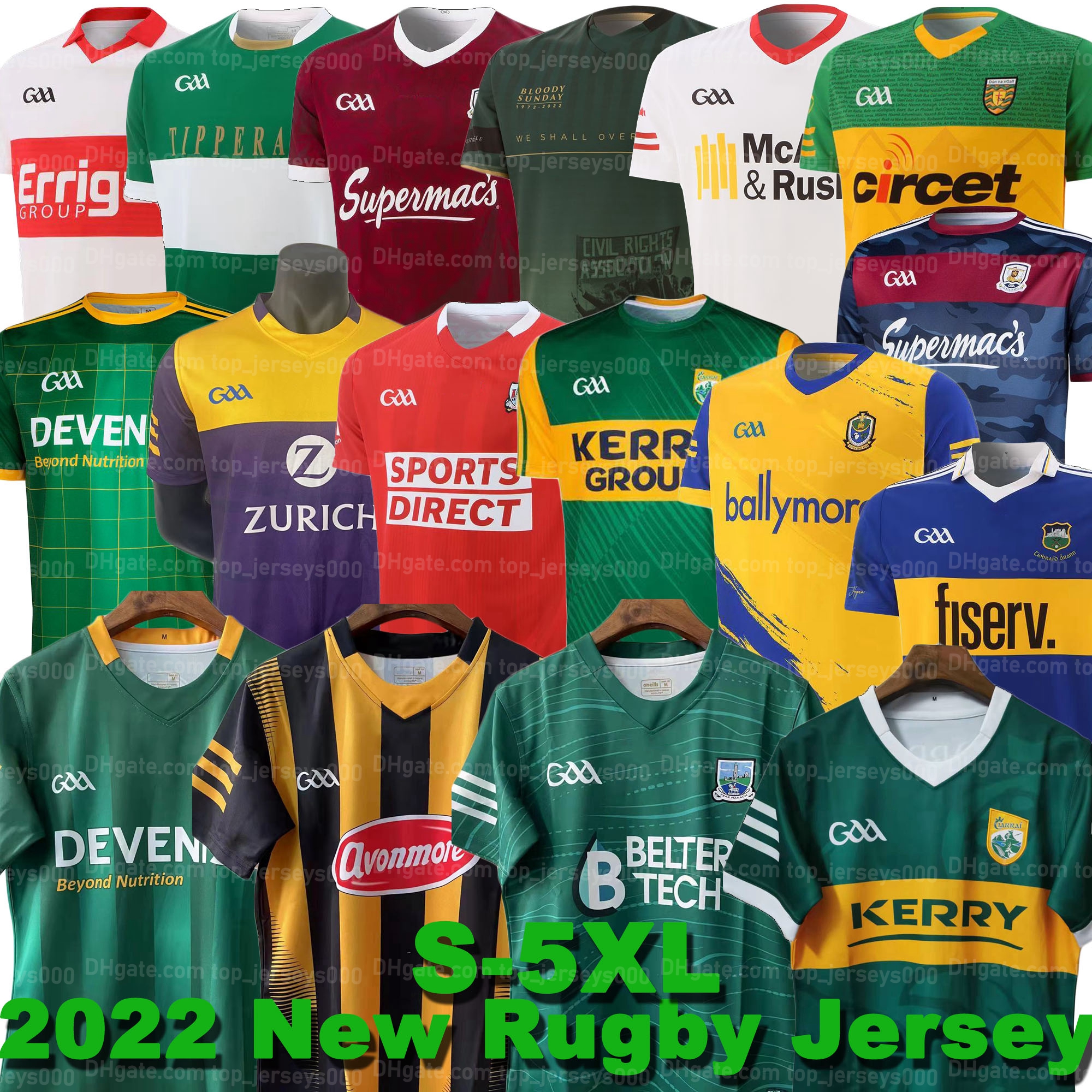 2022 GAA Rugby Jerseys MEATH KERRY Kilkenny TYRONE FERMANAGH DERRY ROSCOMMON DONEGAL MAYO CORK GALWAY Ath Cliath GAILLIMH TIPPERARY CIOBRAIO ARANN SHIRTS Jersey, As shown
2022 GAA Rugby Jerseys MEATH KERRY Kilkenny TYRONE FERMANAGH DERRY ROSCOMMON DONEGAL MAYO CORK GALWAY Ath Cliath GAILLIMH TIPPERARY CIOBRAIO ARANN SHIRTS Jersey, As shown