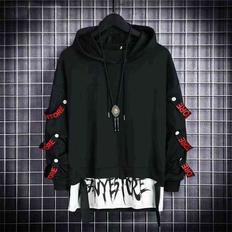 Autumn Men's Hoodie Sweatshirt Casual Black Hoodies Tops Techwear Hip Hop Harajuku Patchwork Japanese Streetwear Men 3XL Y220716, Packing bag
Autumn Men's Hoodie Sweatshirt Casual Black Hoodies Tops Techwear Hip Hop Harajuku Patchwork Japanese Streetwear Men 3XL Y220716, Packing bag