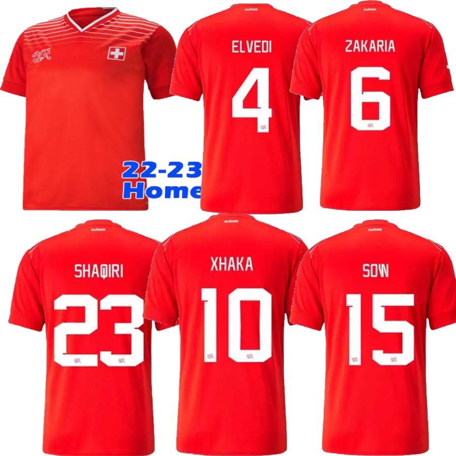 2022 2023 Switzerland Soccer Jerseys Home Red 22 23 Suisse SHAQIRI Akanji Freuler SEFEROVIC INLER Away Camisetas De Futbol Men Kids K, 2022 home kids
2022 2023 Switzerland Soccer Jerseys Home Red 22 23 Suisse SHAQIRI Akanji Freuler SEFEROVIC INLER Away Camisetas De Futbol Men Kids K, 2022 home kids