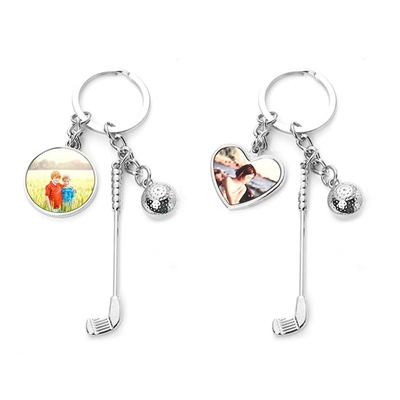 Keychains Creative Golf Ball Keychain Heat Transfer Heart/Round DIY Blank Backpack Charm Birthday Gifts 124A
Keychains Creative Golf Ball Keychain Heat Transfer Heart/Round DIY Blank Backpack Charm Birthday Gifts 124A
