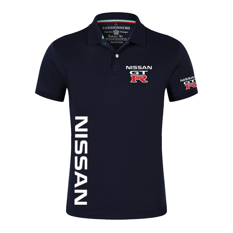 Nissan GTR Summer Print Man Polo Casual Harajuku Cotton Custom Shirt Comfortable Short Sleeve High Quantity Tops 220708