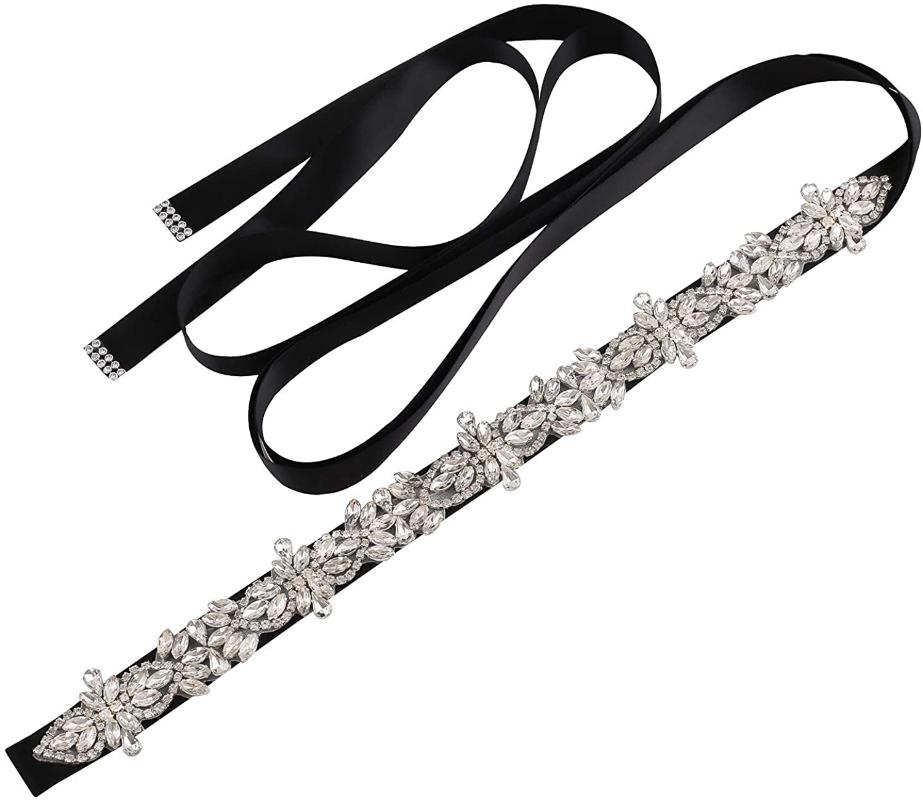 Belts JLZXSY Handmade Rhinestones Bridal Sash Belt Clear Crystal Wedding For Bride Formal Dress, White
Belts JLZXSY Handmade Rhinestones Bridal Sash Belt Clear Crystal Wedding For Bride Formal Dress, White