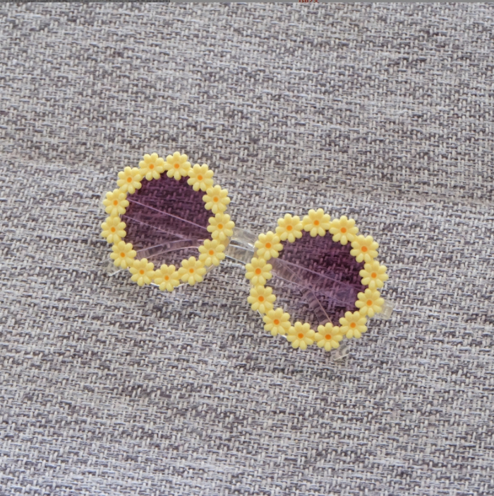 Kid Sunglasses Sun Glasses Flower Little Daisy UV 400 Protection Girls Boys Baby Eyeglasses Wholesale Z260305