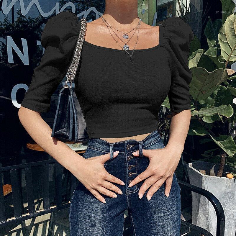 Women' T-Shirt 2022 Fashion Trend Women Ruffle Puff Half Sleeve Ladies Casual Short Top Tees Solid Spring Summer Slim Pullover T-shirts, Black
Women' T-Shirt 2022 Fashion Trend Women Ruffle Puff Half Sleeve Ladies Casual Short Top Tees Solid Spring Summer Slim Pullover T-shirts, Black