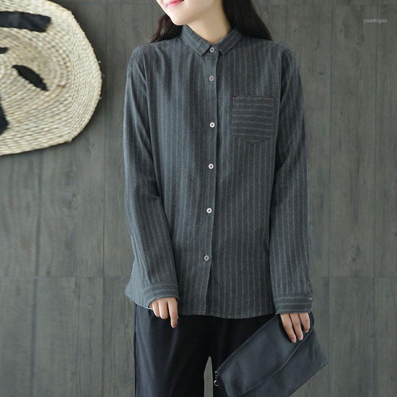 Women's Blouses & Shirts Celmia Spring Women Striped Button Down Long Sleeve Blouse Lapel Neck Office Work Baggy Pockets Shirt Casual Party, Gray
Women's Blouses & Shirts Celmia Spring Women Striped Button Down Long Sleeve Blouse Lapel Neck Office Work Baggy Pockets Shirt Casual Party, Gray