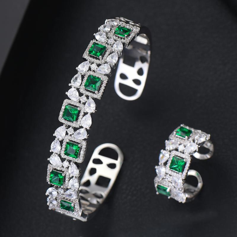 Earrings & Necklace Deluxe Full Cubic Zircon Bangle Ring Set Geometry Saudi Arabia Wedding Jewelry SetsEarrings EarringsEarrings, As pic
Earrings & Necklace Deluxe Full Cubic Zircon Bangle Ring Set Geometry Saudi Arabia Wedding Jewelry SetsEarrings EarringsEarrings, As pic