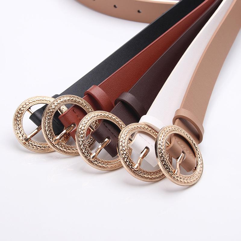 Belts Belt Woman Luxury Fashion Casual Round Ring Buckle Solid Dress Jeans High Quality For Women PU Waist, White
Belts Belt Woman Luxury Fashion Casual Round Ring Buckle Solid Dress Jeans High Quality For Women PU Waist, White