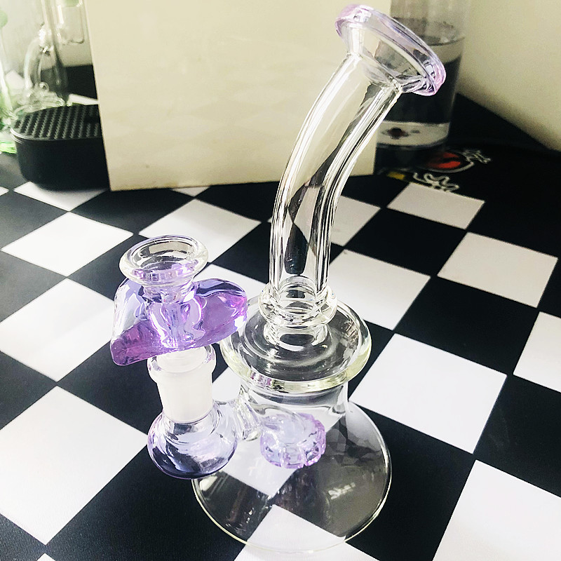 Purple Color beaker Smoking Bong Mini Cube Wax Oil Burner Rig Thick Pyrex Tobacco Pipe Bubbler with 14mm Purple love-hearted glass bowl
Purple Color beaker Smoking Bong Mini Cube Wax Oil Burner Rig Thick Pyrex Tobacco Pipe Bubbler with 14mm Purple love-hearted glass bowl