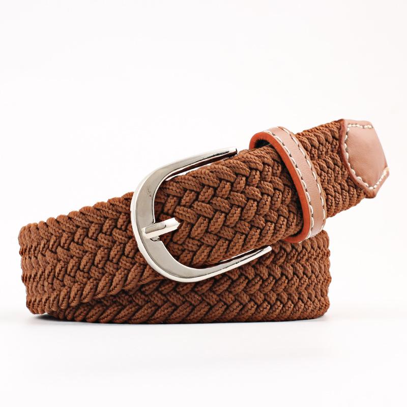 Belts Casual Knitted Pin Buckle Men Belt Fashion Female Woven Canvas Elastic Braided Stretch Women Jeans Dress WaistbandBelts, Black
Belts Casual Knitted Pin Buckle Men Belt Fashion Female Woven Canvas Elastic Braided Stretch Women Jeans Dress WaistbandBelts, Black