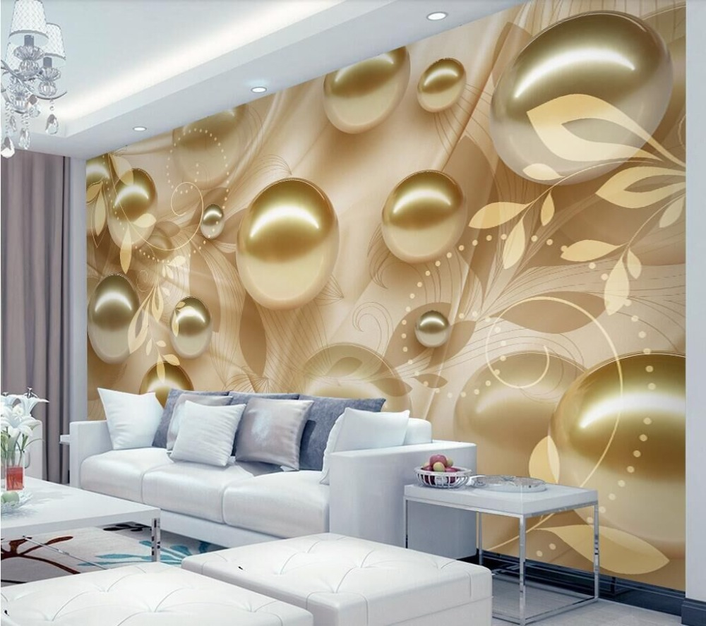Golden pearl aesthetic pattern stereo TV background professional production of large-scale wallpaper mural background wall, Gold
Golden pearl aesthetic pattern stereo TV background professional production of large-scale wallpaper mural background wall, Gold