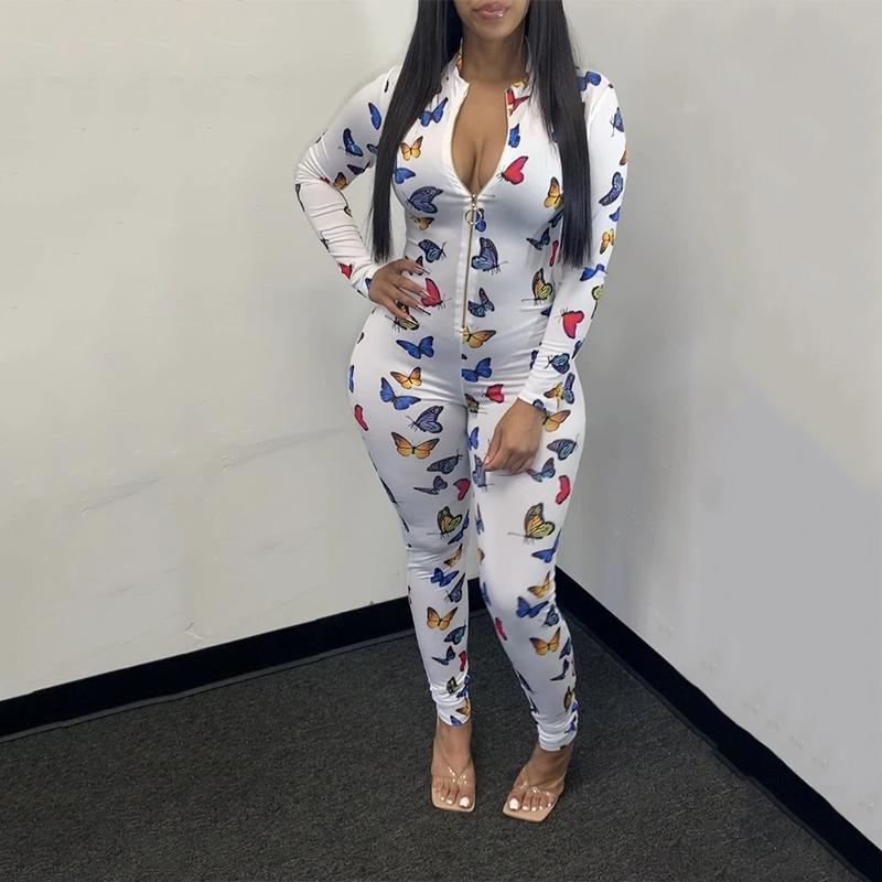 Women' Jumpsuits & Rompers Cute Butterfly Long Sleeve Zipper Skinny Jumpsuit Women Spring Winter Clothes Y2k Bodysuit One Piece Overalls Lo, Blue
Women' Jumpsuits & Rompers Cute Butterfly Long Sleeve Zipper Skinny Jumpsuit Women Spring Winter Clothes Y2k Bodysuit One Piece Overalls Lo, Blue