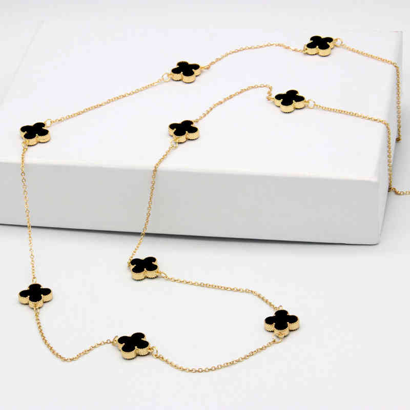 Pendant Bt selling gold plated brand four-leaf clover necklace jewelry long stainls steel four clover necklace for women Luxury
Pendant Bt selling gold plated brand four-leaf clover necklace jewelry long stainls steel four clover necklace for women Luxury