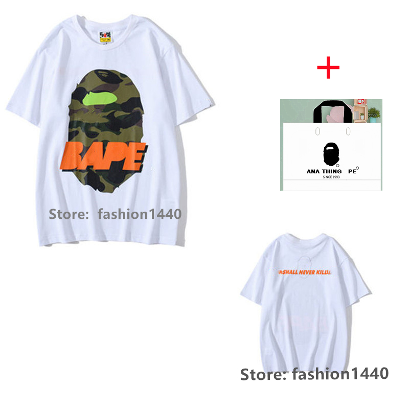 ape men t shirts mens designer t shirt women tshirt tee clothes shark luminous Reflective Fleeces camouflage cartoon print Star stitching t-shirt Anti-Pilling E14, 1 pcs button
ape men t shirts mens designer t shirt women tshirt tee clothes shark luminous Reflective Fleeces camouflage cartoon print Star stitching t-shirt Anti-Pilling E14, 1 pcs button
