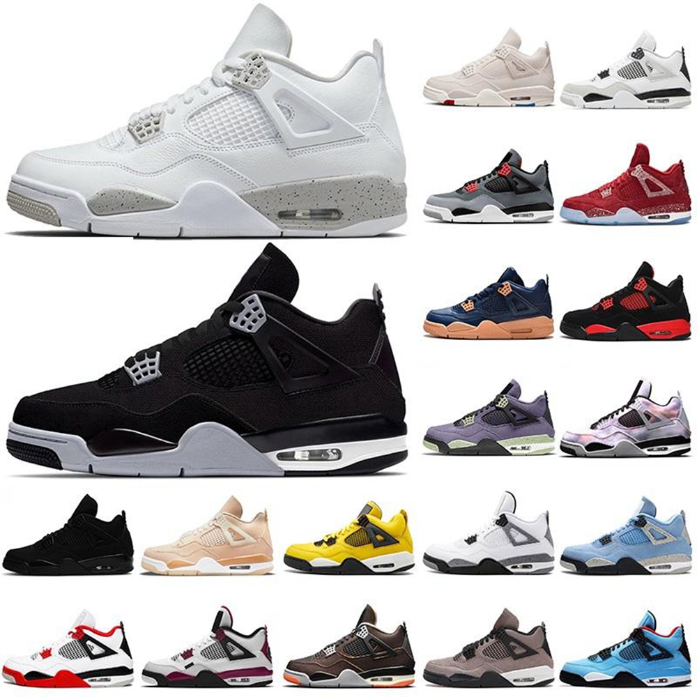 Black Cat Military Black 4 4s mens womens basketball shoes Jumpman Sail White Oreo University Blue Cactus Jack Neon men trainers sports sneakers EUR40-46
Black Cat Military Black 4 4s mens womens basketball shoes Jumpman Sail White Oreo University Blue Cactus Jack Neon men trainers sports sneakers EUR40-46