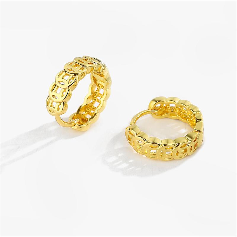 Hoop & Huggie Creative Hollow Ancient Money Glossy Hoops Earrings For Women 925 Sterling Silver Party AccessoriesHoop
Hoop & Huggie Creative Hollow Ancient Money Glossy Hoops Earrings For Women 925 Sterling Silver Party AccessoriesHoop