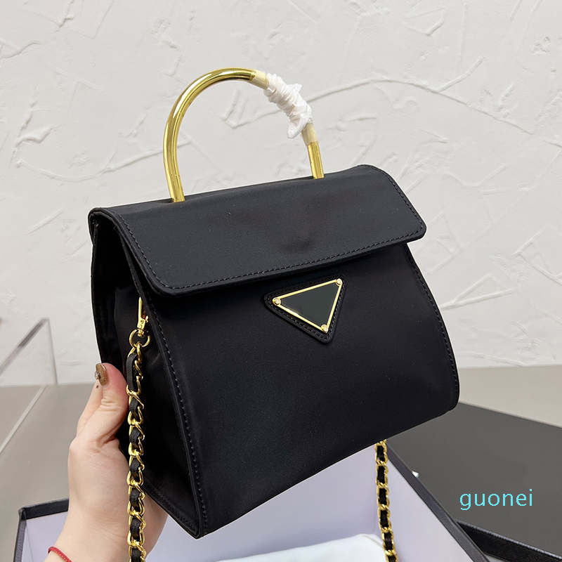 Gold Pole Tote Bag Women Nylon Handbag Chain Leather Crossbody Bags Metal Triangle Letter Flap Hasp Interior Zipper Pocket Roomy Internal ww, Black
Gold Pole Tote Bag Women Nylon Handbag Chain Leather Crossbody Bags Metal Triangle Letter Flap Hasp Interior Zipper Pocket Roomy Internal ww, Black