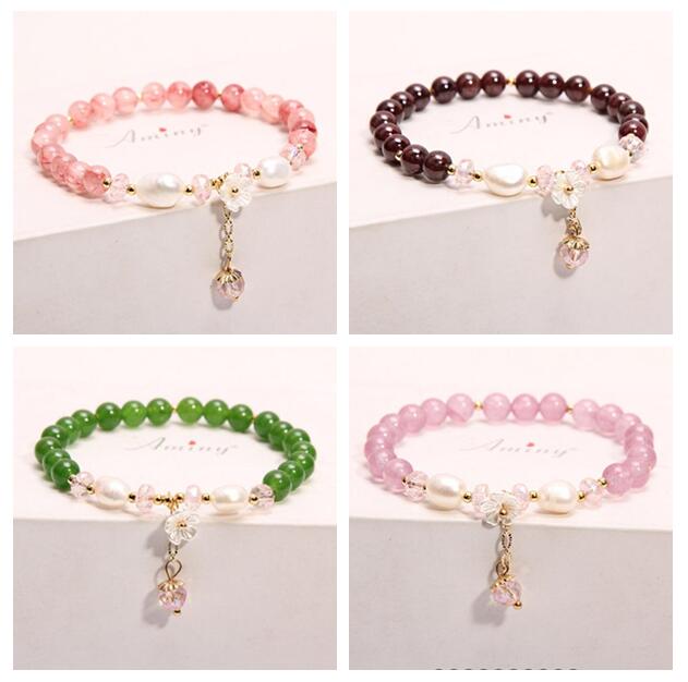 100% Freshwater Pearl Bracelet Beaded Strands Shell flower Garnet crystal pearls White Extended chain Wedding fashion jewelry
100% Freshwater Pearl Bracelet Beaded Strands Shell flower Garnet crystal pearls White Extended chain Wedding fashion jewelry