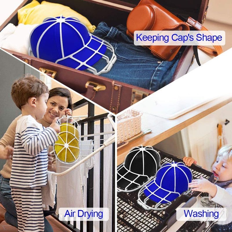 Hat Washers Baseball Cleaners Fit for Adult Kids Washer Frame Cage Storage Protector Racks Washing Machine 220809