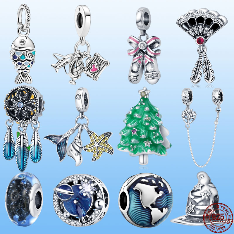 925 Sterling Silver Dangle Charm Ballet shoes and fish Beads Bead Fit Pandora Charms Bracelet DIY Jewelry Accessories
925 Sterling Silver Dangle Charm Ballet shoes and fish Beads Bead Fit Pandora Charms Bracelet DIY Jewelry Accessories