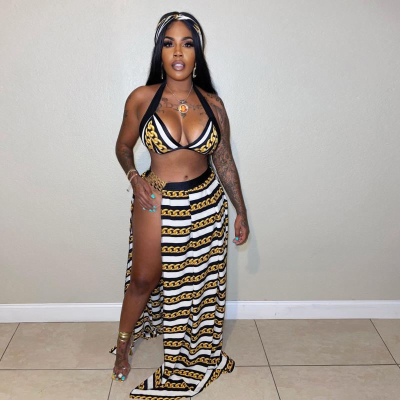 Women' Tracksuits 2022 Stylish Sleeveless Beach Bikini Swimming Striped Ladies Clubwear Summer Shorts 3PCs Set Matching Sets OutfitsWomen, Print
Women' Tracksuits 2022 Stylish Sleeveless Beach Bikini Swimming Striped Ladies Clubwear Summer Shorts 3PCs Set Matching Sets OutfitsWomen, Print