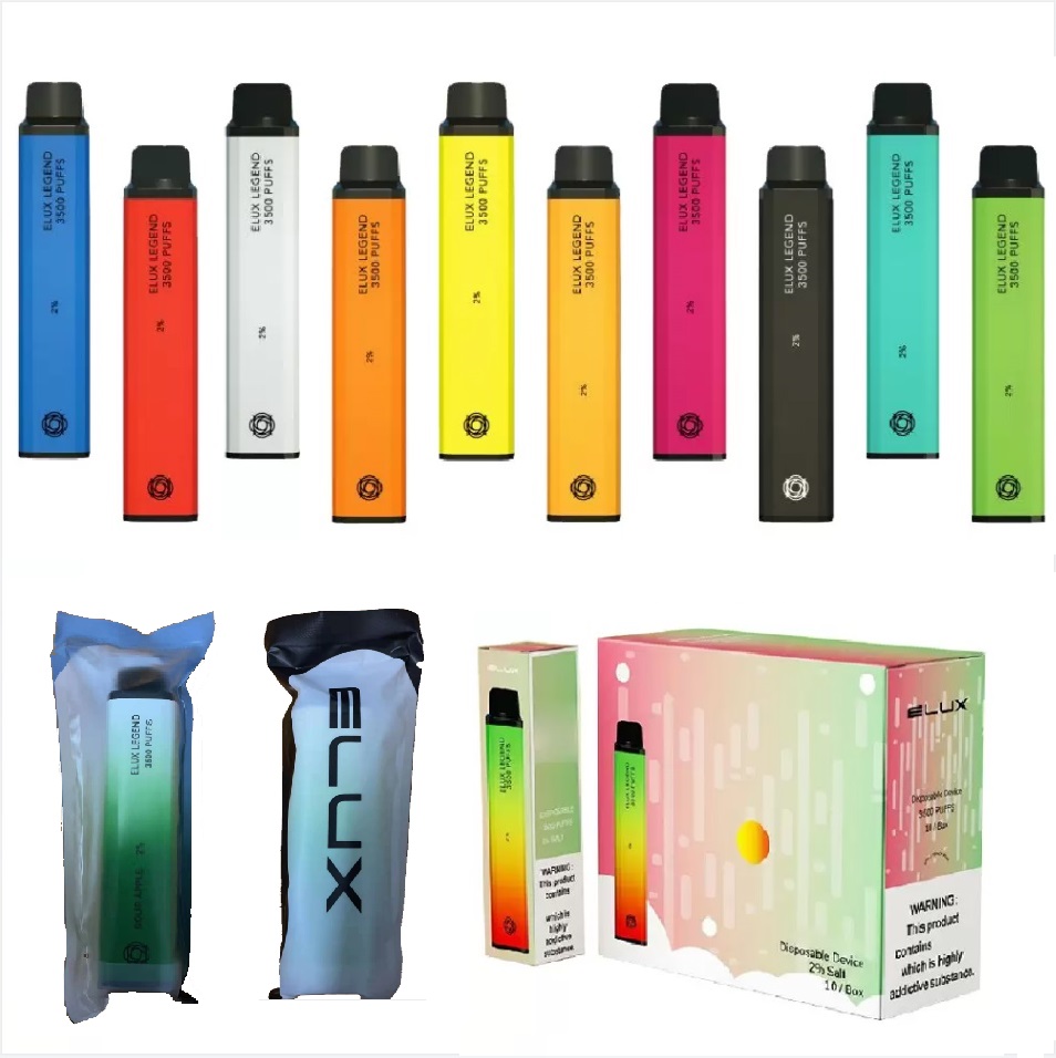 Elux Legend 3500 Puffs Vape New Disposable Cigarettes Blue Pen 1500mAh Battery Vapor Kit 2% 10ml Pre Filled Cartridge Device Retail
Elux Legend 3500 Puffs Vape New Disposable Cigarettes Blue Pen 1500mAh Battery Vapor Kit 2% 10ml Pre Filled Cartridge Device Retail