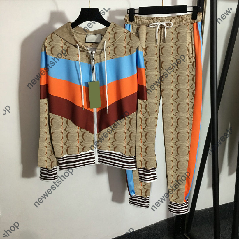 2022 europe paris designer womens tracksuits luxury sport suit zipper Stripe color matching pants green striped sportsuit clothing, Khaki
2022 europe paris designer womens tracksuits luxury sport suit zipper Stripe color matching pants green striped sportsuit clothing, Khaki