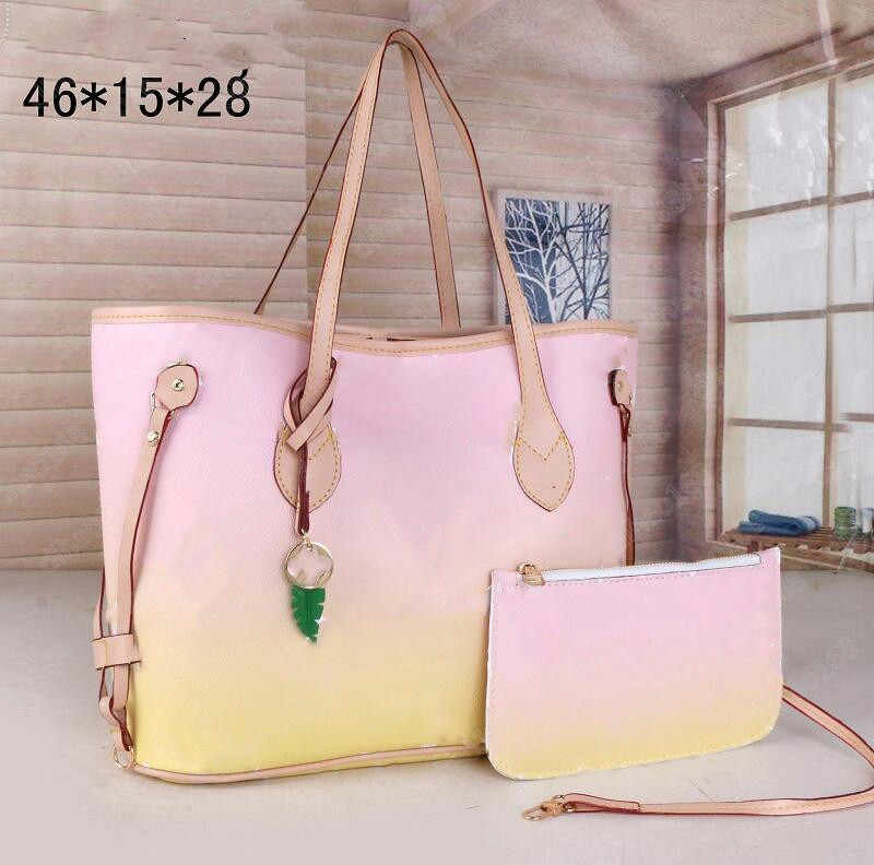 Luxury Designer Handbags Women Bags 2Pcs/Set Flower Gradient Handbag Classic Graffiti Design High Quality Large Capacity Shoulder Bag, Card old flower with box
Luxury Designer Handbags Women Bags 2Pcs/Set Flower Gradient Handbag Classic Graffiti Design High Quality Large Capacity Shoulder Bag, Card old flower with box