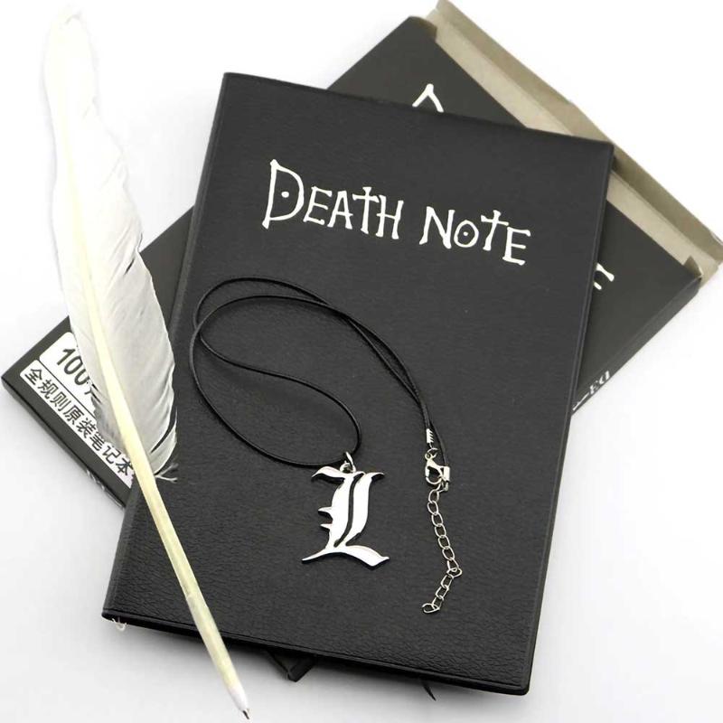 Notepads Anime Death Note Notebook Set Leather Journal And Necklace Feather Pen Animation Art Writing NotepadNotepads
Notepads Anime Death Note Notebook Set Leather Journal And Necklace Feather Pen Animation Art Writing NotepadNotepads