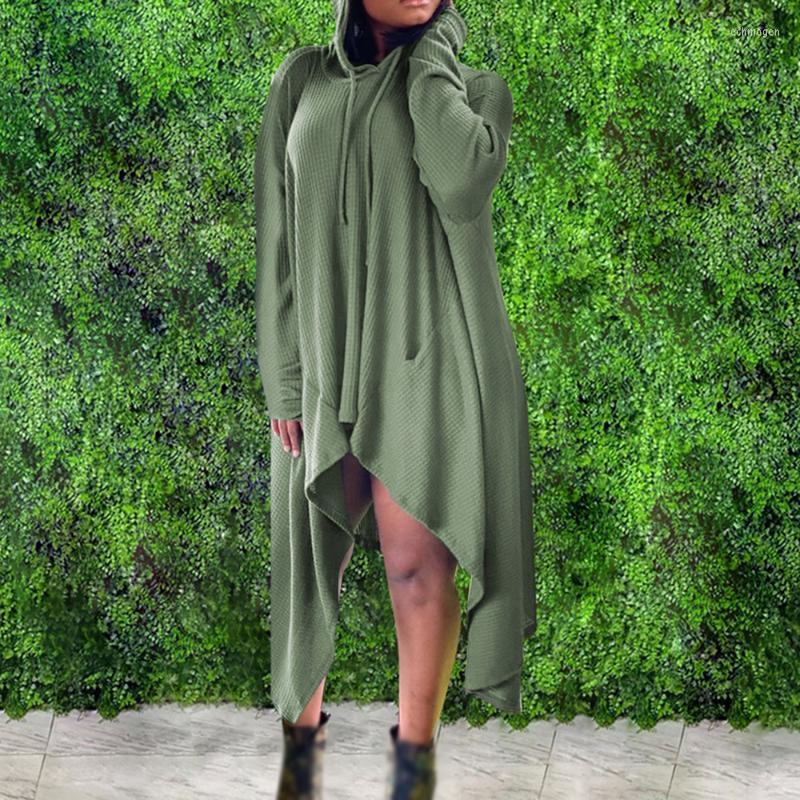 Plus Size Dresses 2022 Women's Dress Pullover Hooded Collar Long Solid Loose Irregular One-piece Sleeve Autumn Fashion Echm22, Army green
Plus Size Dresses 2022 Women's Dress Pullover Hooded Collar Long Solid Loose Irregular One-piece Sleeve Autumn Fashion Echm22, Army green