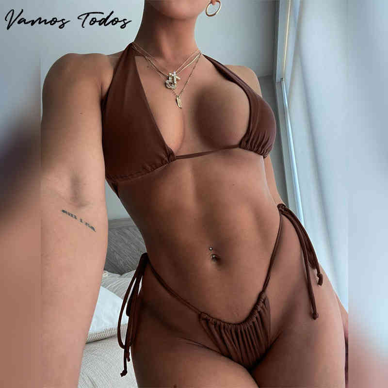 Vamos Todos 2022 Summer Brown String Bikini 2 Piece Set Women Sexy Beach Outfit Bathing Swimming Suit Swimsuit Size
Vamos Todos 2022 Summer Brown String Bikini 2 Piece Set Women Sexy Beach Outfit Bathing Swimming Suit Swimsuit Size