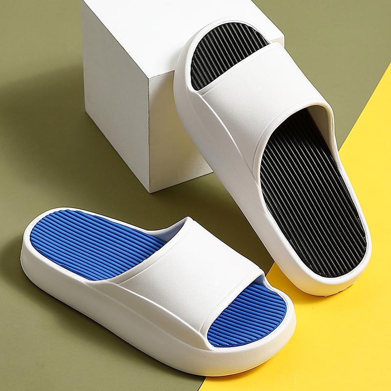 Slippers Men Women Indoor Summer Platform Shoes Soft EVA Beach Slides Anti-slip Sneaker Outdoor Cool Sandals 3CM Thick Sole, Blue white
Slippers Men Women Indoor Summer Platform Shoes Soft EVA Beach Slides Anti-slip Sneaker Outdoor Cool Sandals 3CM Thick Sole, Blue white