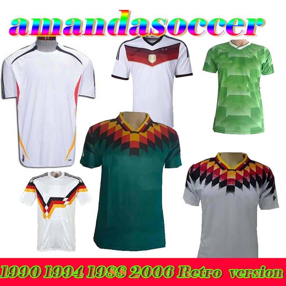 Retro version 1990 1994 1988 Germany Littbarski BALLACK Soccer Jersey KLINSMANN Matthias home away 2014 shirts KALKBRENNER JERSEY1497, 1990 home
Retro version 1990 1994 1988 Germany Littbarski BALLACK Soccer Jersey KLINSMANN Matthias home away 2014 shirts KALKBRENNER JERSEY1497, 1990 home