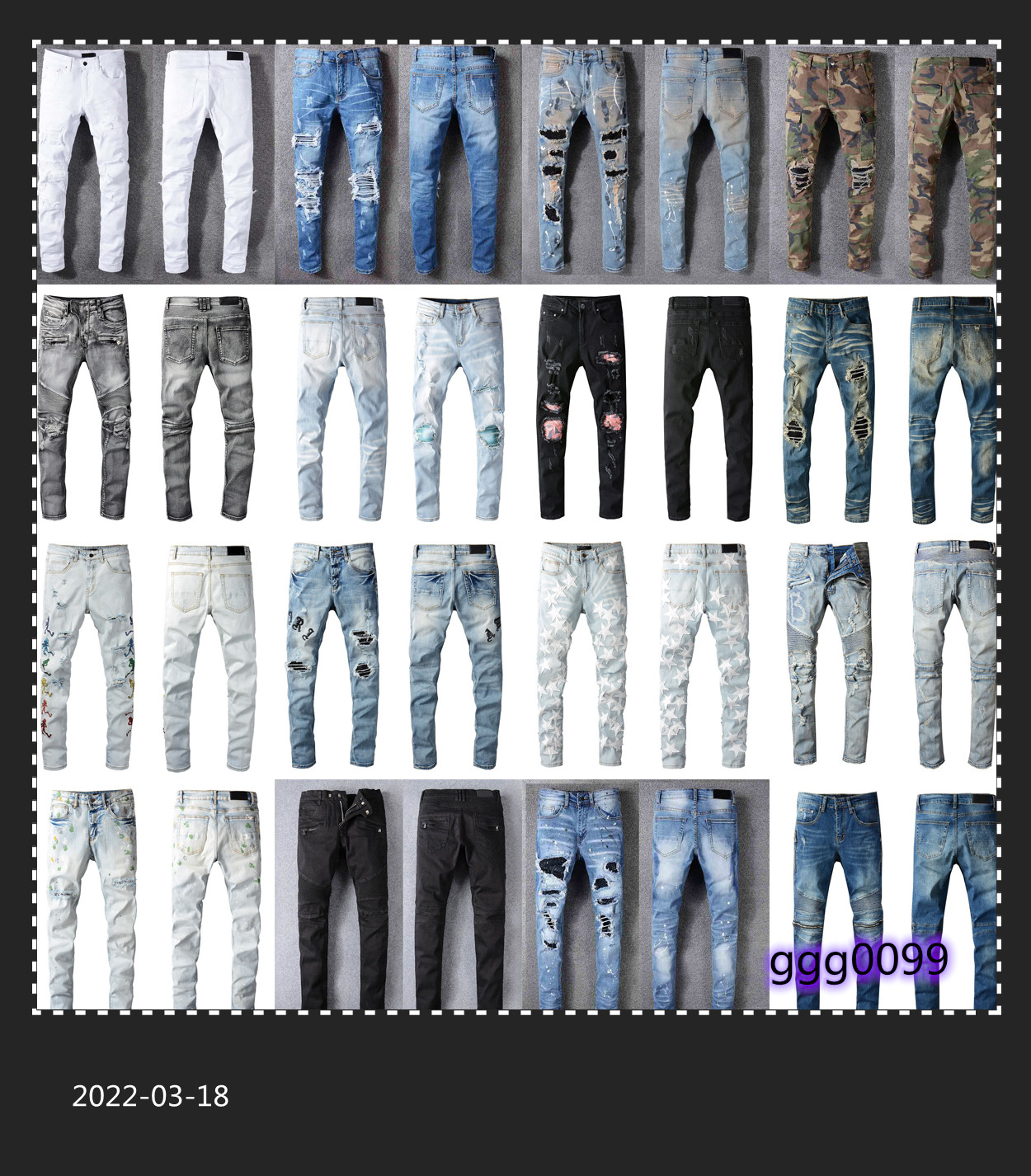 Luxurys Designers Jeans Distressed France Fashion Pierre Straight Men's Biker Hole Stretch Denim Casual Jean Men Skinny Pants Elasticity Mal, 22
Luxurys Designers Jeans Distressed France Fashion Pierre Straight Men's Biker Hole Stretch Denim Casual Jean Men Skinny Pants Elasticity Mal, 22