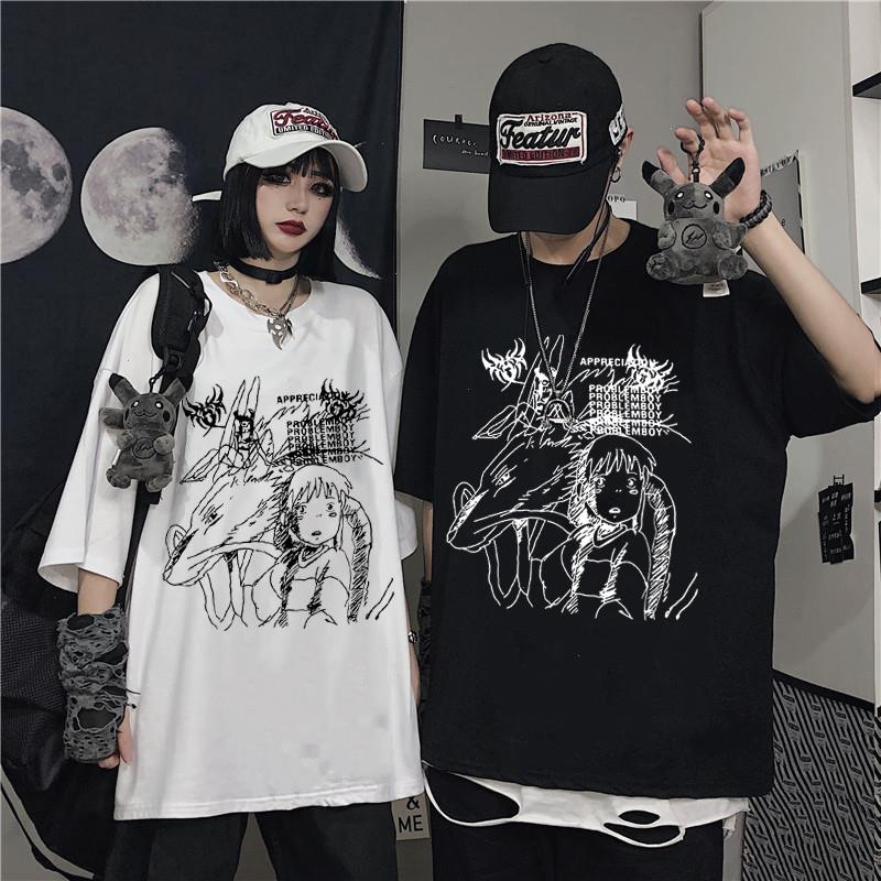 Mens T-shirt Harajuku Y2k Top Oversized T Shirt Retro Korean Style Black Demon Punk Gothic Anime Print Clothes Streetwear Tops, Color1
Mens T-shirt Harajuku Y2k Top Oversized T Shirt Retro Korean Style Black Demon Punk Gothic Anime Print Clothes Streetwear Tops, Color1