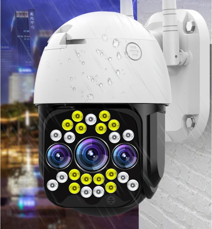 Smart Home Security System 1080P PTZ Wifi IP Camera Outdoor 4X Digital Zoom AI Human Detect Wireless Camera H.265 P2P Audio 2MP 3MP CCTV
