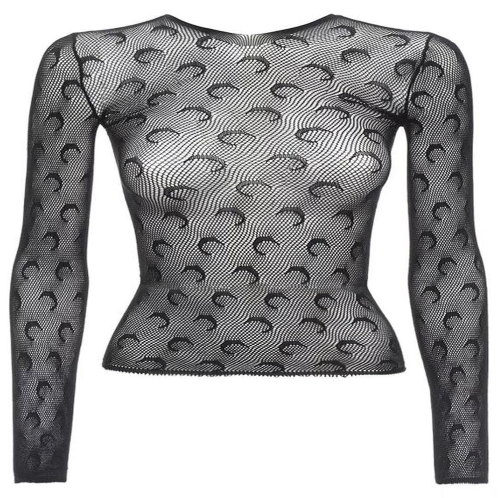 Moon Printed Transparent Mesh Sexy T-Shirt Women O-Neck Long Sleeve Slim Basic Casual Female Tops 2020 Spring New277a, Black
Moon Printed Transparent Mesh Sexy T-Shirt Women O-Neck Long Sleeve Slim Basic Casual Female Tops 2020 Spring New277a, Black