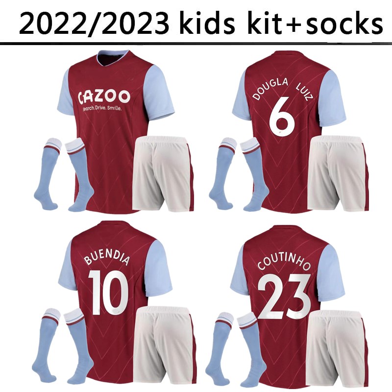 2022 2023 Aston Villaes kids kit socks WATKINS BUENDIA Soccer Jerseys 22 23 McGINN EL GHAZI WESLEY DOUGLAS LUIZ MINGS KONSA CASH M.TREZEGUET Football shirts COUTINHO, Blue
2022 2023 Aston Villaes kids kit socks WATKINS BUENDIA Soccer Jerseys 22 23 McGINN EL GHAZI WESLEY DOUGLAS LUIZ MINGS KONSA CASH M.TREZEGUET Football shirts COUTINHO, Blue