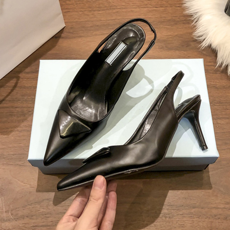 Classic Beige Wine Red Black Green Stiletto High Heel Pumps Shoes Leather Pointed Toe Slingback pradas sandals Inverted Triangle Hi Heels Lady, 2022042701-2
Classic Beige Wine Red Black Green Stiletto High Heel Pumps Shoes Leather Pointed Toe Slingback pradas sandals Inverted Triangle Hi Heels Lady, 2022042701-2