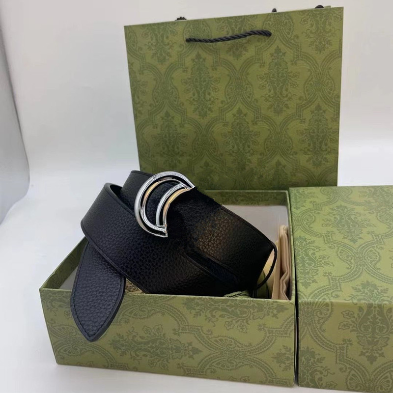 Wholesale Fashion Big buckle genuine leather belt designer men women high quality mens belts
