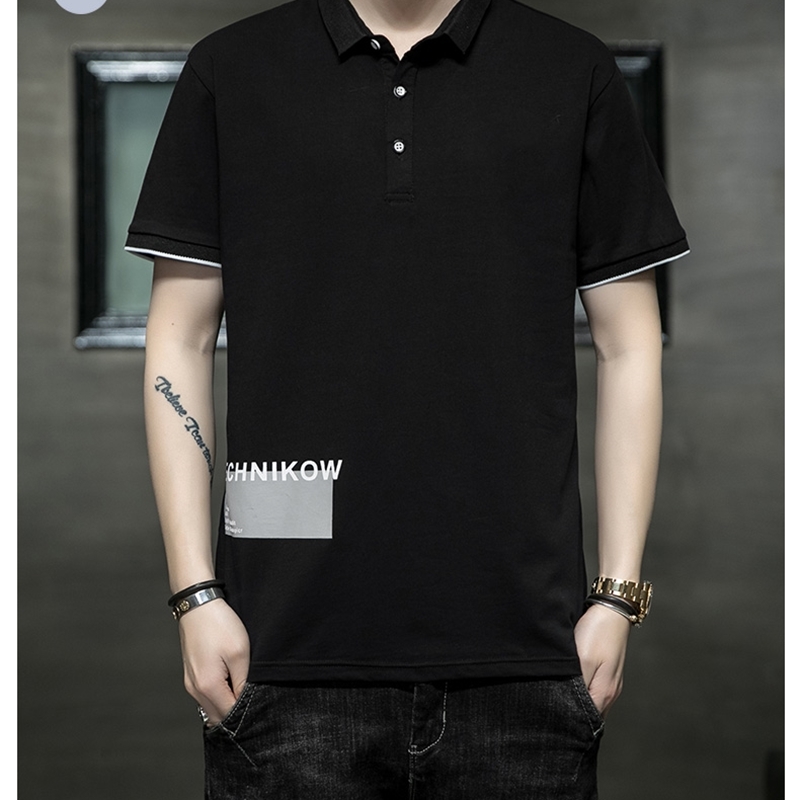 Personalized Customize men polo shirt short sleeve advertising shirt A980 letter print red blue black 220402