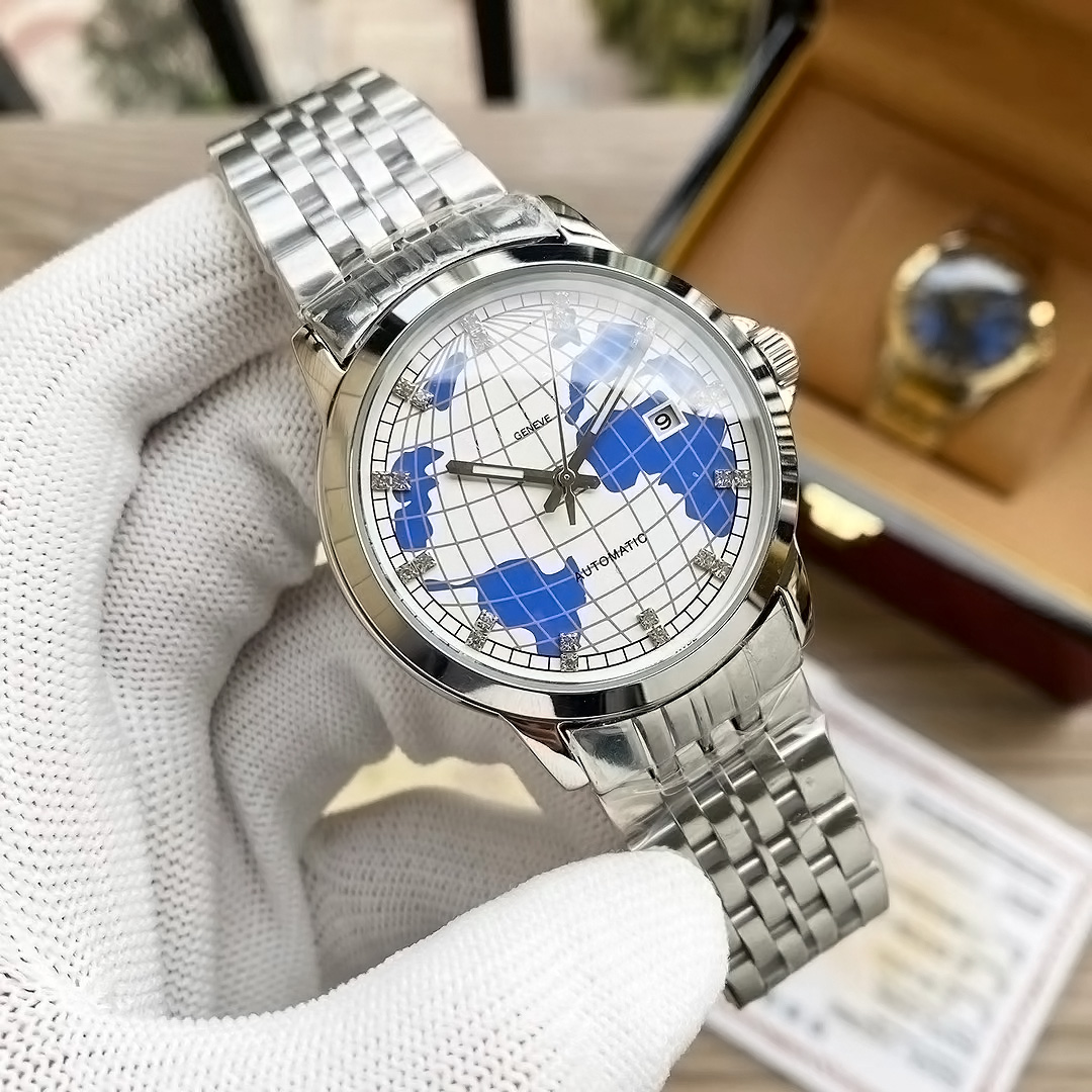 Luxury Automatic Mechanical Mens Watches Globe Dial Date Full Stainless steel Waterproof Sapphire Men Designer watch, Black
Luxury Automatic Mechanical Mens Watches Globe Dial Date Full Stainless steel Waterproof Sapphire Men Designer watch, Black