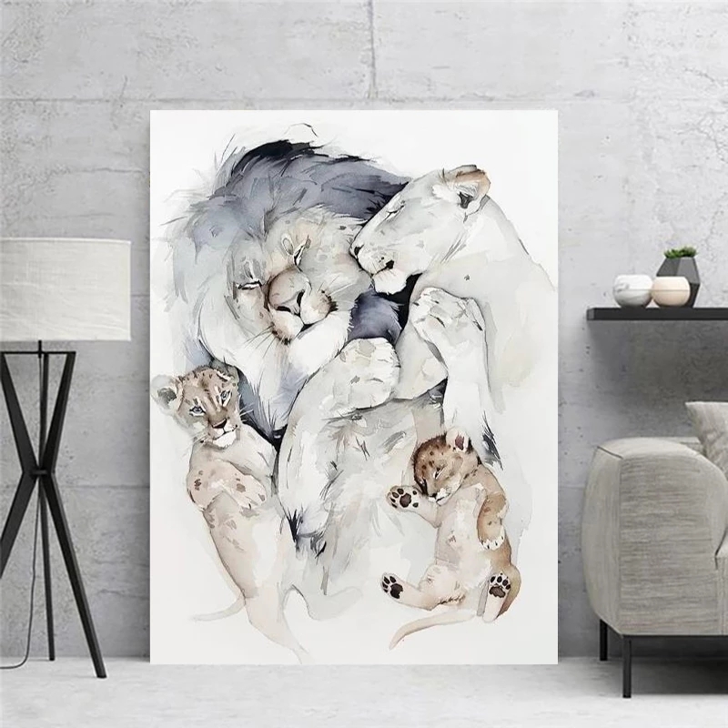 A Lovely Family of Lions Abstract Canvas Paintings Posters and Prints Modern Wall Art Picture for Living Room Decoration Cuadros
A Lovely Family of Lions Abstract Canvas Paintings Posters and Prints Modern Wall Art Picture for Living Room Decoration Cuadros