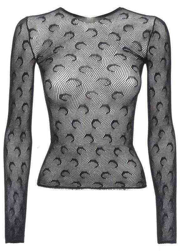 Moon Printed Transparent Mesh Sexy T-Shirt Women O-Neck Long Sleeve Slim Basic Casual Female Tops Spring, White
Moon Printed Transparent Mesh Sexy T-Shirt Women O-Neck Long Sleeve Slim Basic Casual Female Tops Spring, White