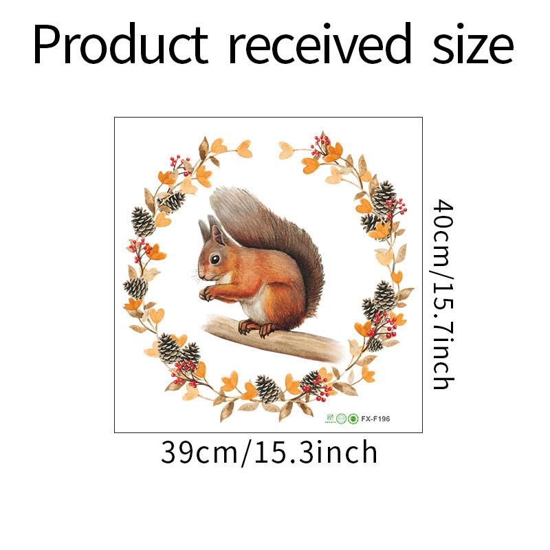 Cartoon Animals Wall Stickers Kids Rooms Squirrel Stickers Children Bedroom Living Room Home Decoration Wallpaper Nursery Decals