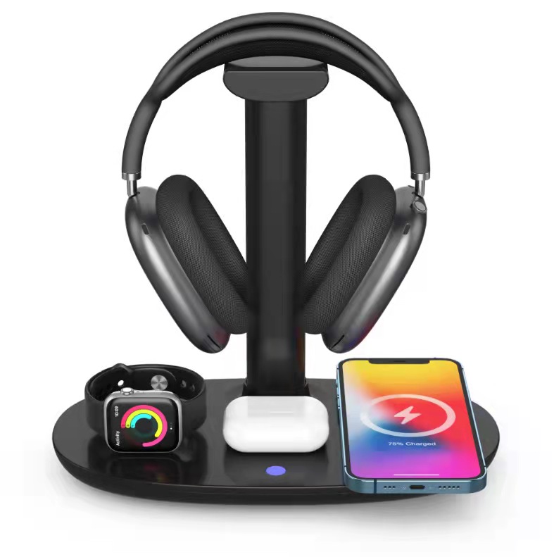 15W Fast Wireless Charger 4 in 1 Qi Charging Dock Station with Headset Earphone Headphone Stand For iPhone 13 12 Pro Apple Watch SE Mag Safe AirPods Pro Max
15W Fast Wireless Charger 4 in 1 Qi Charging Dock Station with Headset Earphone Headphone Stand For iPhone 13 12 Pro Apple Watch SE Mag Safe AirPods Pro Max