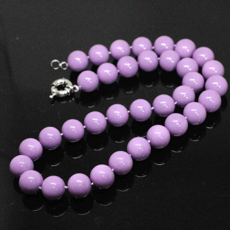 Chains Delicate Purple Baking Paint Glass Shell Pearl 8 10 12mm Round Beads Fashion Women Necklace Jewelry 18inch B1476Chains ChainsChains
Chains Delicate Purple Baking Paint Glass Shell Pearl 8 10 12mm Round Beads Fashion Women Necklace Jewelry 18inch B1476Chains ChainsChains