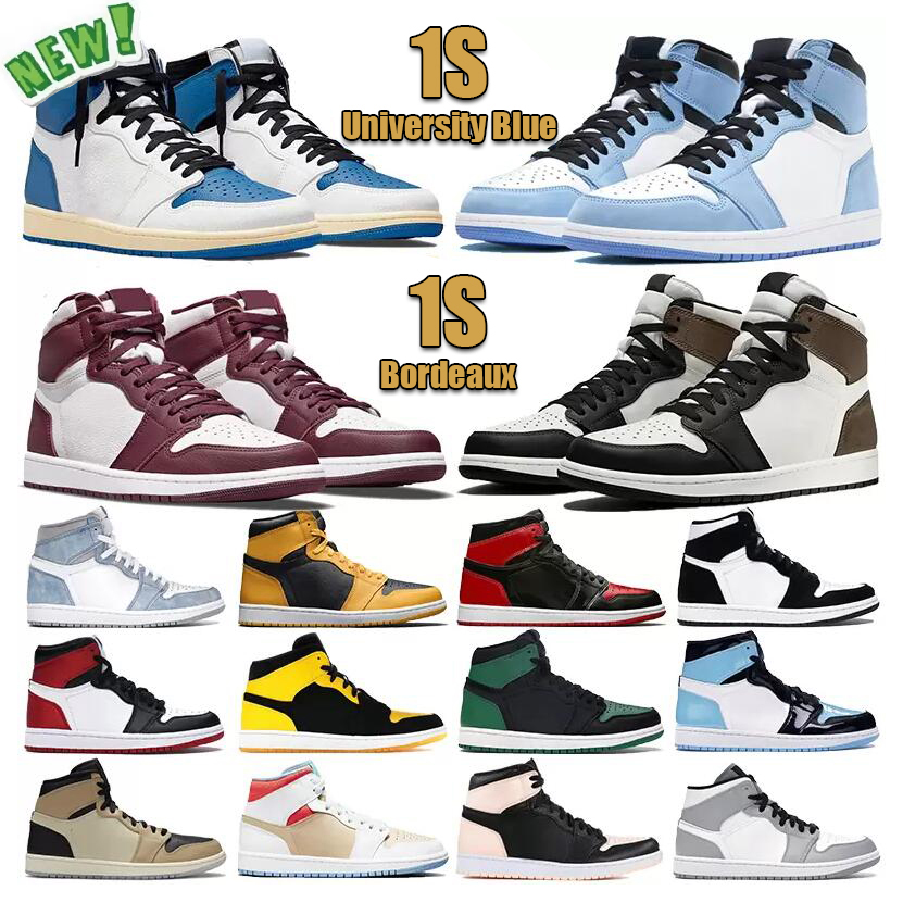 Top Quality Men Women Jumpman 1s Basketball Running Shoes High OG 1 Dark Mocha Black Toe University Blue Chicago Hyper Royal Shadow 2.0 Sports Sneakers, #49
Top Quality Men Women Jumpman 1s Basketball Running Shoes High OG 1 Dark Mocha Black Toe University Blue Chicago Hyper Royal Shadow 2.0 Sports Sneakers, #49