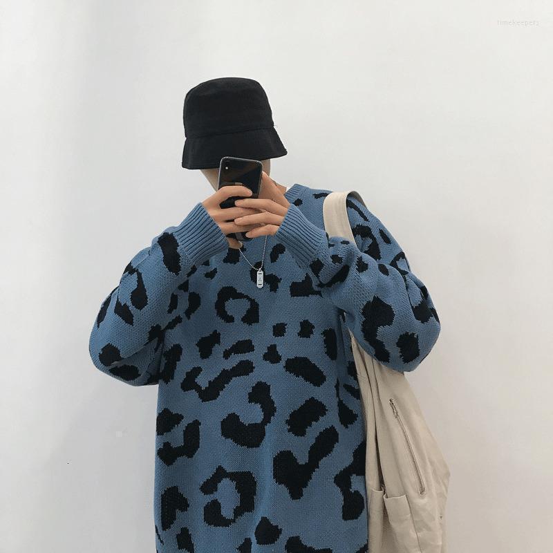 Autumn Korean Men's Ins Leopard Round Neck Loose Hood Casual Wild Street Knit Student Sweater Sweaters Time22, Beige 
Autumn Korean Men's Ins Leopard Round Neck Loose Hood Casual Wild Street Knit Student Sweater Sweaters Time22, Beige