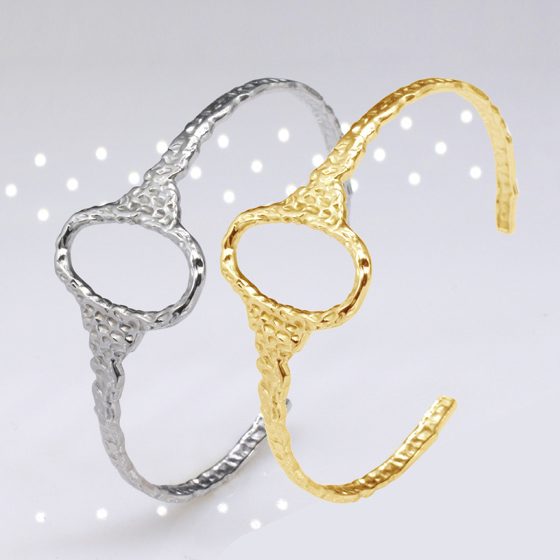 Bracelet shaped Opening Hollowed Out Oval Minority Stainless Steel Bracelet Women's Accessories
Bracelet shaped Opening Hollowed Out Oval Minority Stainless Steel Bracelet Women's Accessories